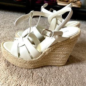 Saint Laurent Tribute Wedge Sandals 39